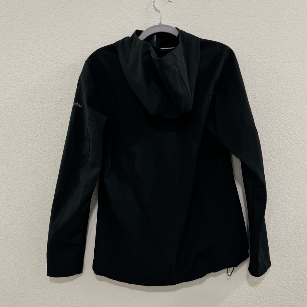 Black Hooded Columbia Shell Jacket - image 4